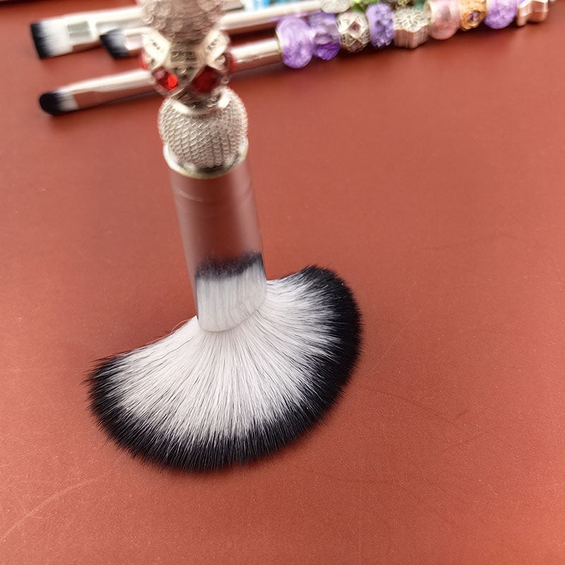 DIY マイクブラシ 5本セット化粧ブラシ 金属ハンドル ビーズDIY用