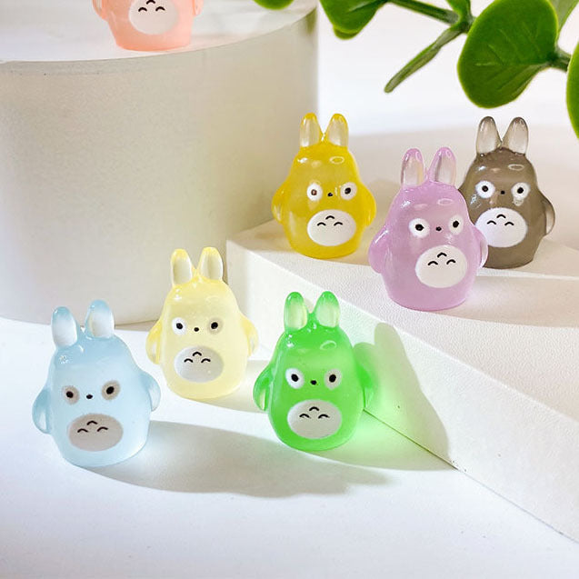 【DY18】3D夜光となりのトトロ/Miniサイズ/DIY/ホイップデコ/デコパーツ/レジンパーツ/樹脂/夜光3Ⅾ小龙猫