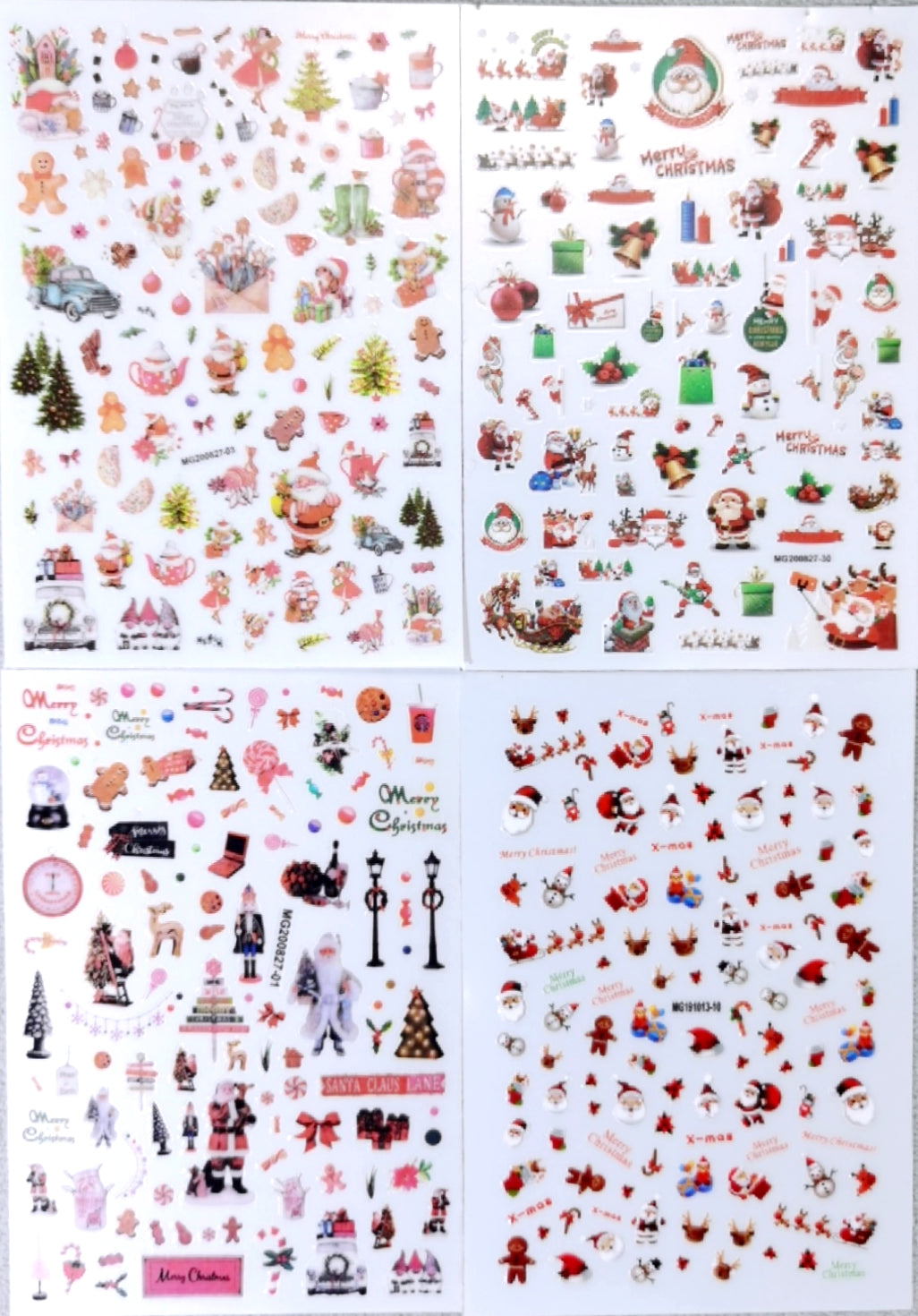 クリスマス/浮き彫りネイルシール/アクリル用/DIY用/ 圣诞