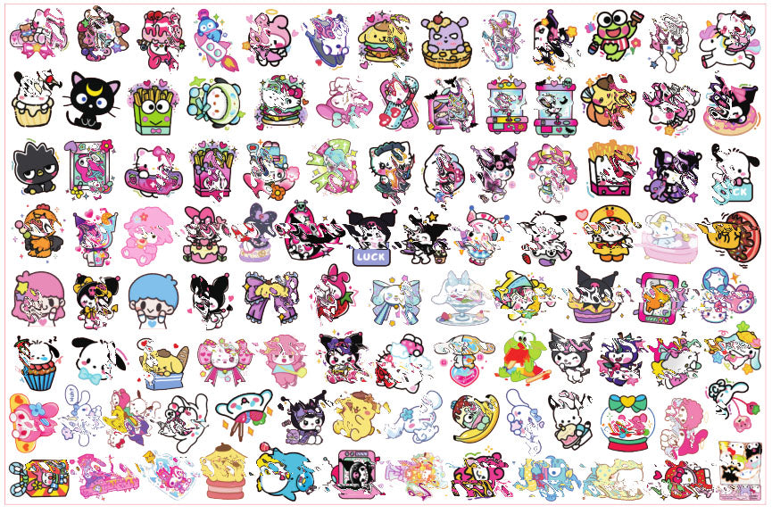 【A50】手書きkuro~mi2.0/2cm 4cm/不规则/アクリル素材パーツ/DIY/デコパーツ