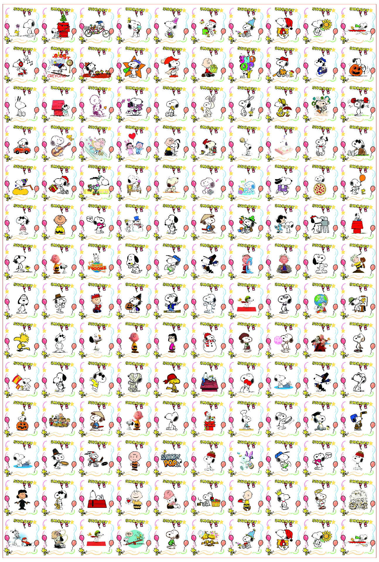【A137】スヌー&ピー/ピカピカ四角/4cm 5cm 8cm 10cm 16cm/アクリル素材パーツ/DIY/デコパーツ 史努&比镭射方片