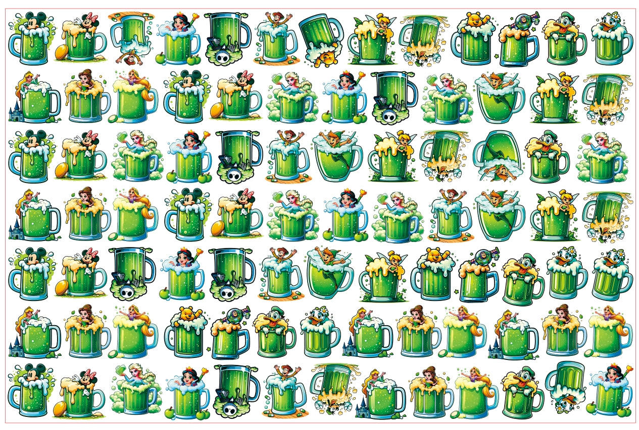 【A172】迪士尼啤酒 /2cm 4cm 8cm/アクリル素材パーツ/DIY/デコパーツ