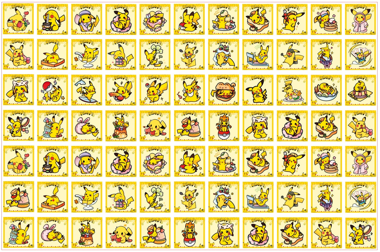 【A175】皮卡丘方片 /4cm 8cm/アクリル素材パーツ/DIY/デコパーツ