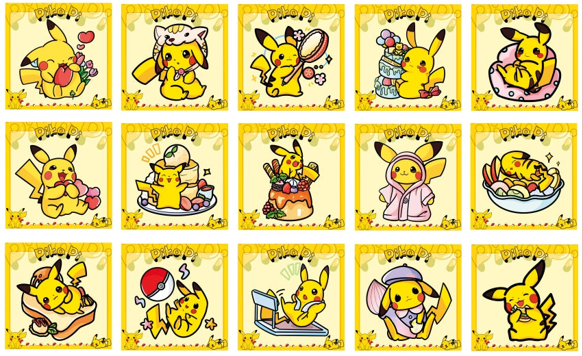 【A175】皮卡丘方片 /4cm 8cm/アクリル素材パーツ/DIY/デコパーツ