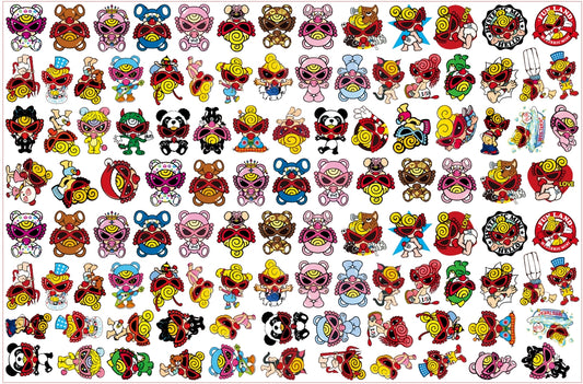 【A187】NEW 3.0ヒスミニ/2cm 4cm 8cm/不规则/アクリル素材パーツ/DIY/デコパーツ/新款黑超奶嘴3