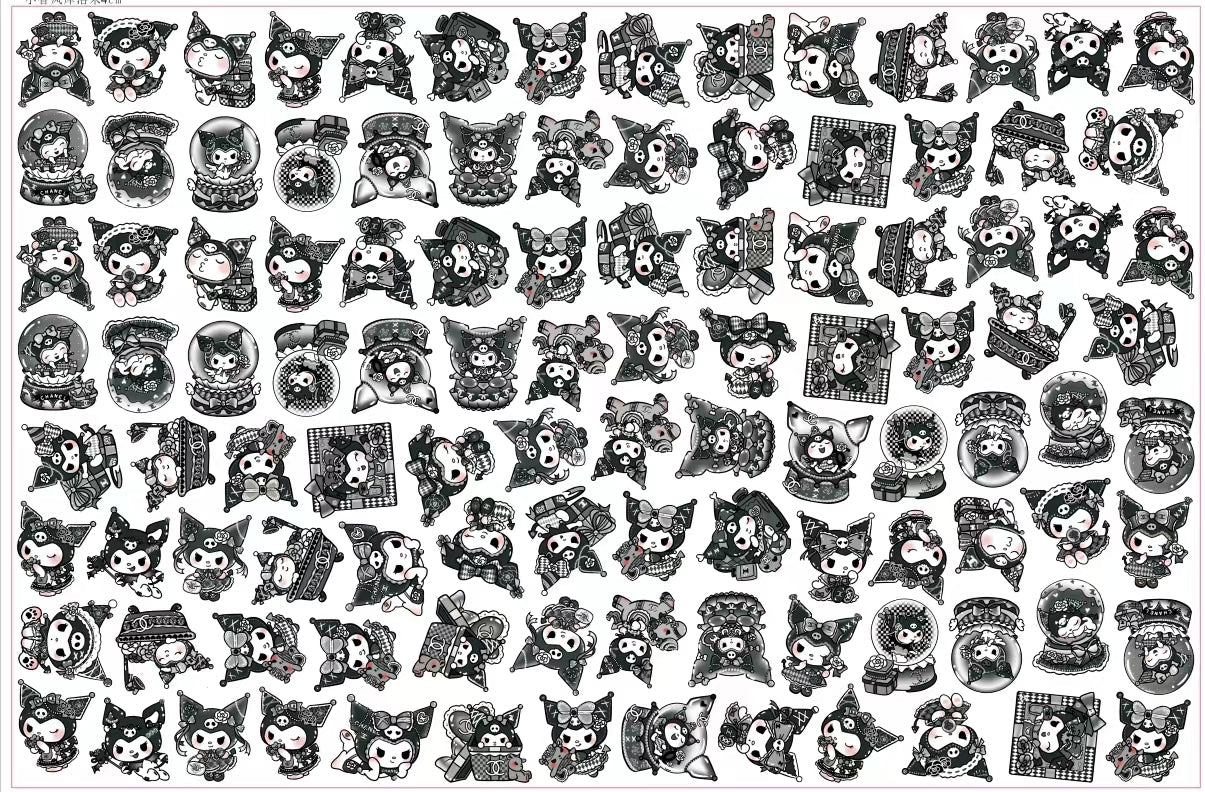 【A185】NEW Cコラボクロミ/2cm 4cm 8cm/不规则/アクリル素材パーツ/DIY/デコパーツ/新款小香风库&洛米