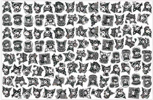 【A185】NEW Cコラボクロミ/2cm 4cm 8cm/不规则/アクリル素材パーツ/DIY/デコパーツ/新款小香风库&洛米