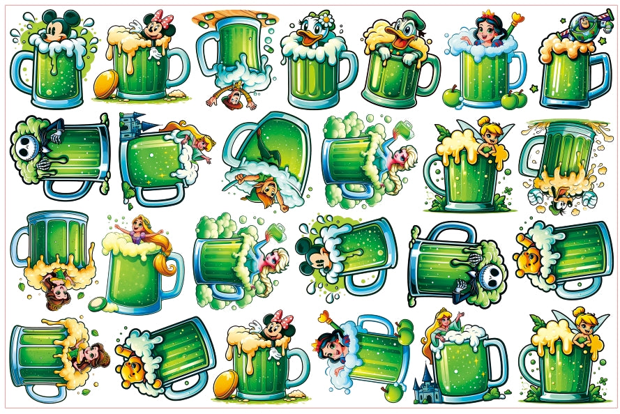 【A172】迪士尼啤酒 /2cm 4cm 8cm/アクリル素材パーツ/DIY/デコパーツ