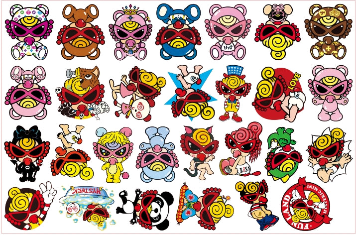 【A187】NEW 3.0ヒスミニ/2cm 4cm 8cm/不规则/アクリル素材パーツ/DIY/デコパーツ/新款黑超奶嘴3