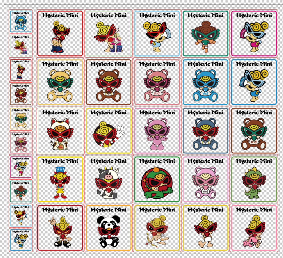 【A340】特製ヒスミニ四角NEW/スクエア /4cm 8cm/アクリル素材パーツ/DIY/デコパーツ/定制款黑超方片