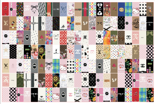 1【A109】大牌长条Logo C G L/長方形/4cm 6cm 8cm/アクリル素材パーツ/DIY/デコパーツ