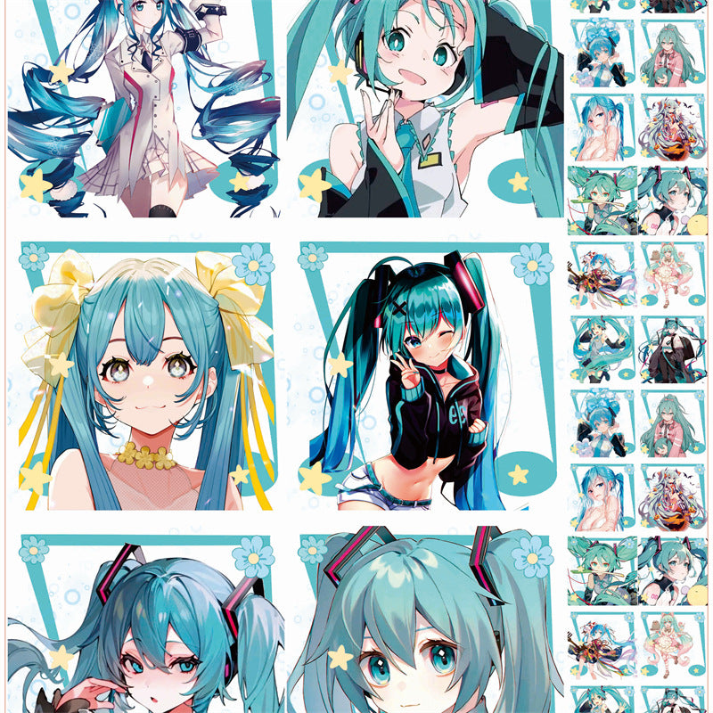 【A146】初音未来方片 初音ミク/4cm 8cm 16cm/アクリル素材パーツ/DIY/デコパーツ