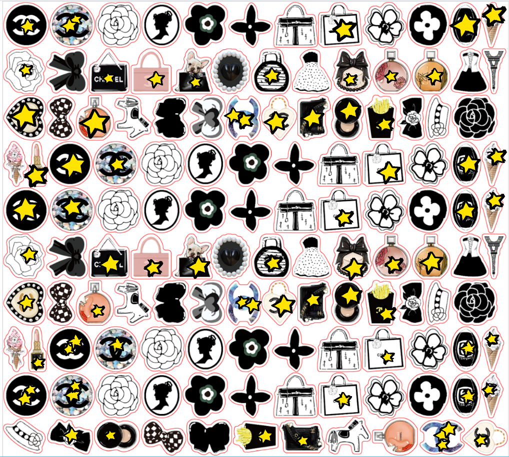 【A319】New シャ~ネル/2cm 4cm 8cm/不规则/アクリル素材パーツ/DIY/デコパーツ/ 香奶奶