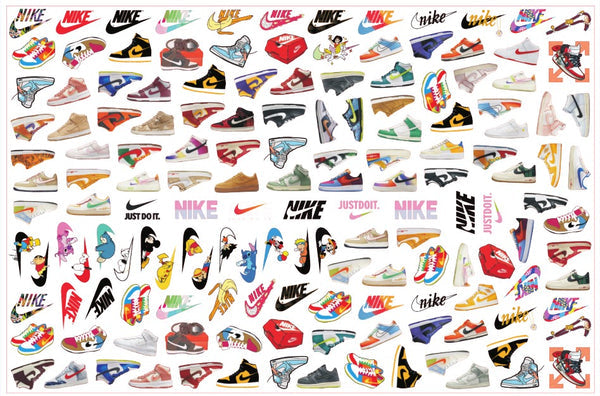 【A54】Ni~ke靴/2cm 4cm/不规则/アクリル素材パーツ/DIY/デコパーツ