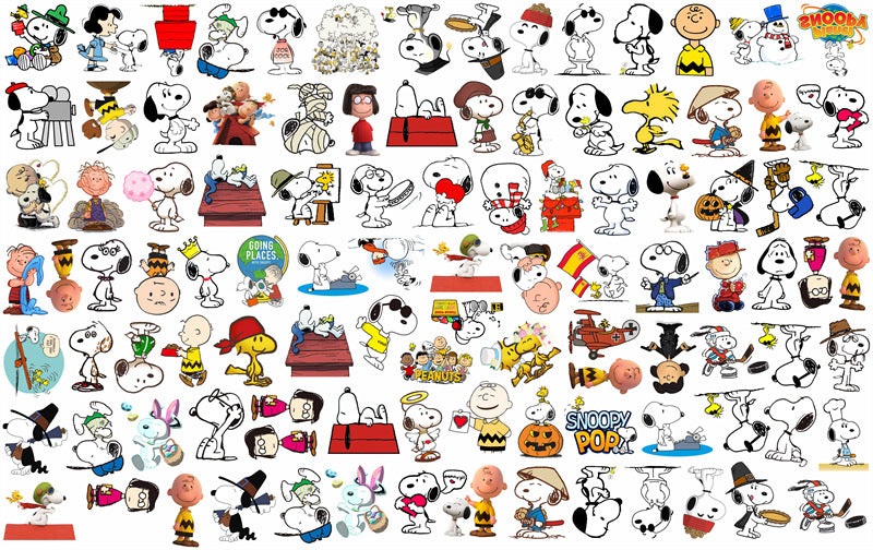 【A136】スヌー&ピー/不规则/2cm 4cm/アクリル素材パーツ/DIY/デコパーツ史努&比