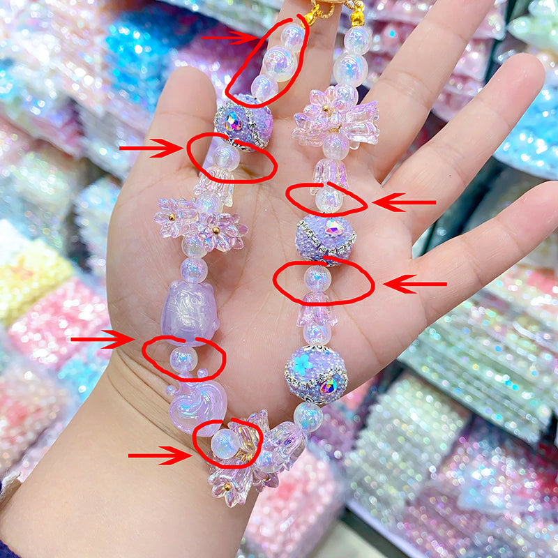 【B30】銀河系8mm/300PCS/基礎的万能ビーズ/キラメッキ/卸売り可/うるうるキラキラ/手作り/DIY/ハンドメイド素材