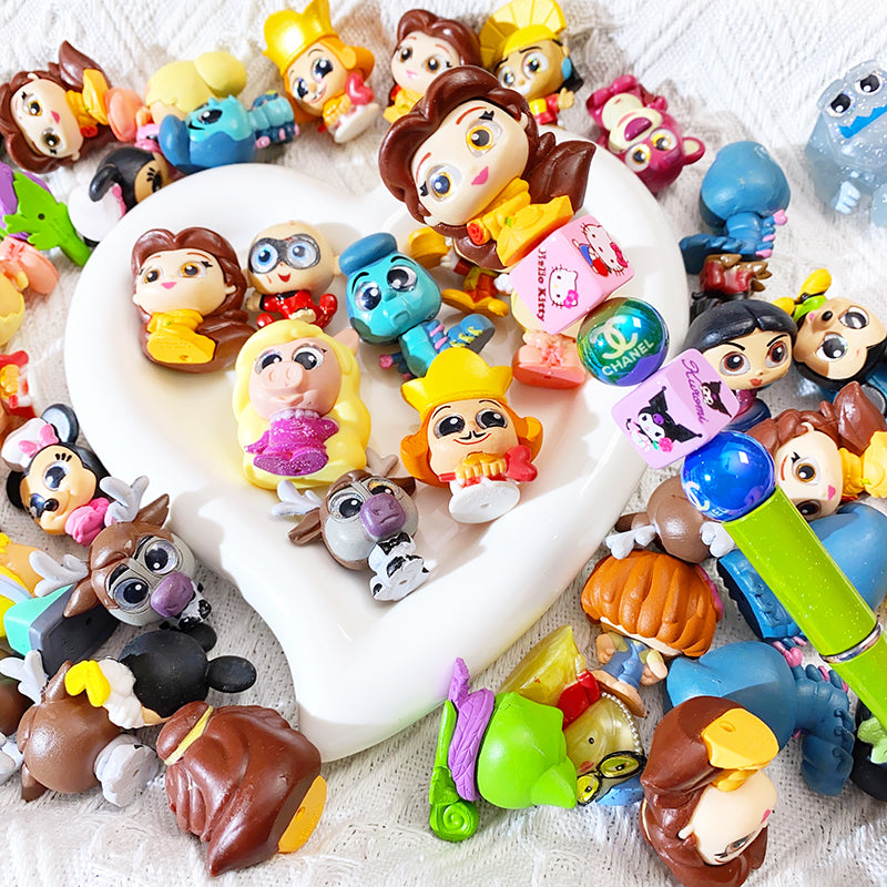 【B72】フィギュア トップビーズ/ランダム/DIYボールペン用/手作り/ハンドメイド素材(公仔珠)