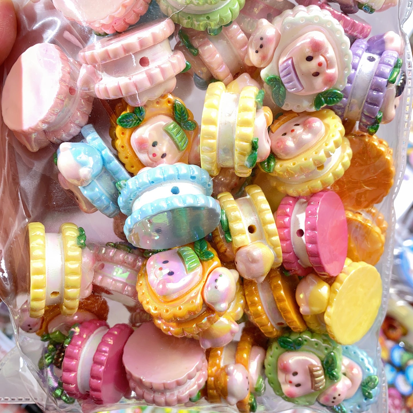 【B72】多妹Girlビーズ/ランダム/DIYボールペン用/手作り/ハンドメイド素材(树脂多妹)