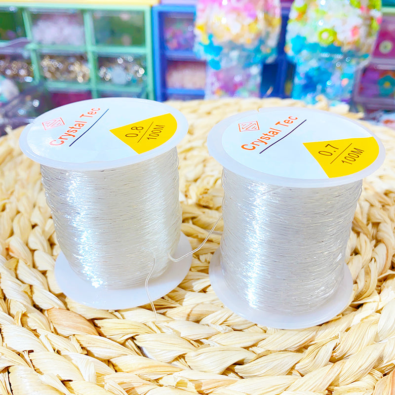 【DIY用糸】DIY用 ひも/100m/ビーズ/ブレスレット用/弾力性があり/手作り/手芸用品/ハンドメイド/デコ素材/アクセサリー