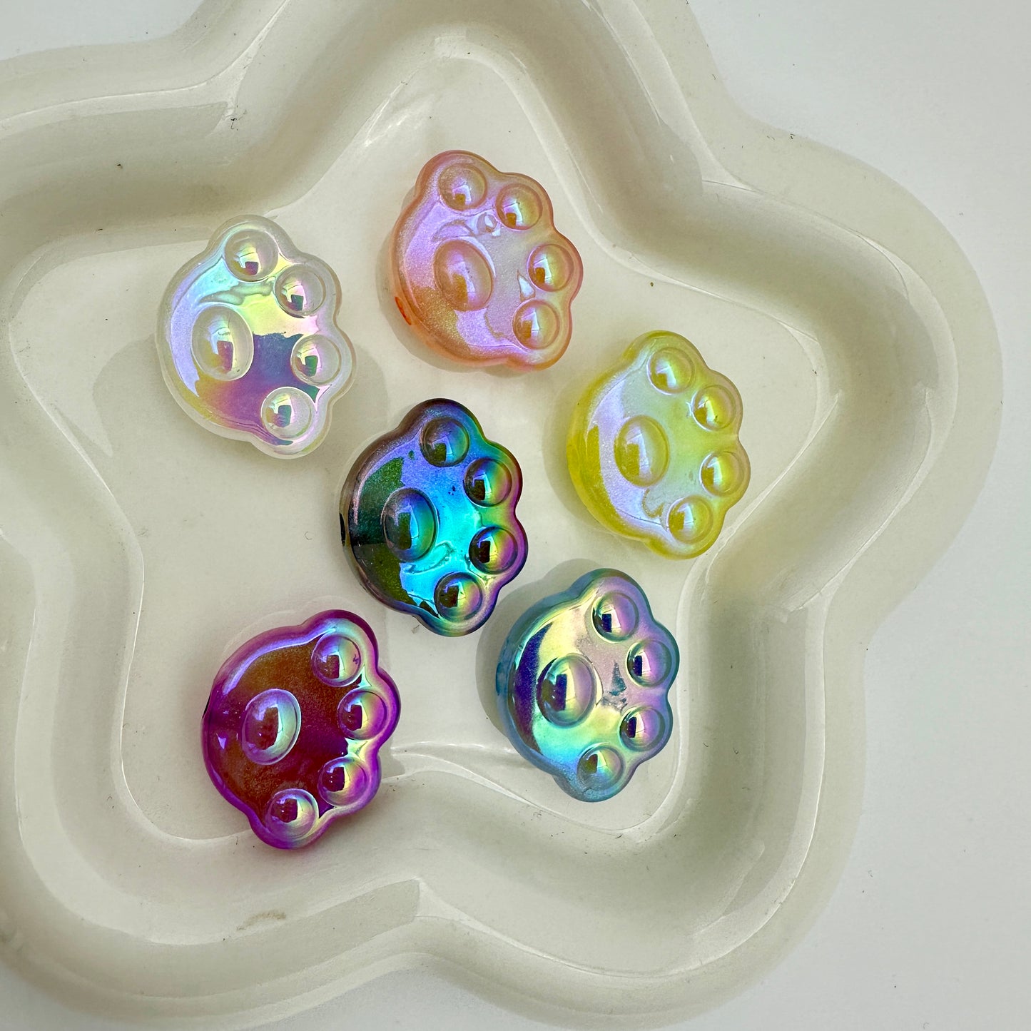 【B128】夜光多肉熊掌珠/DIYボールペン用/手作り/アクセサリーハンドメイド素材