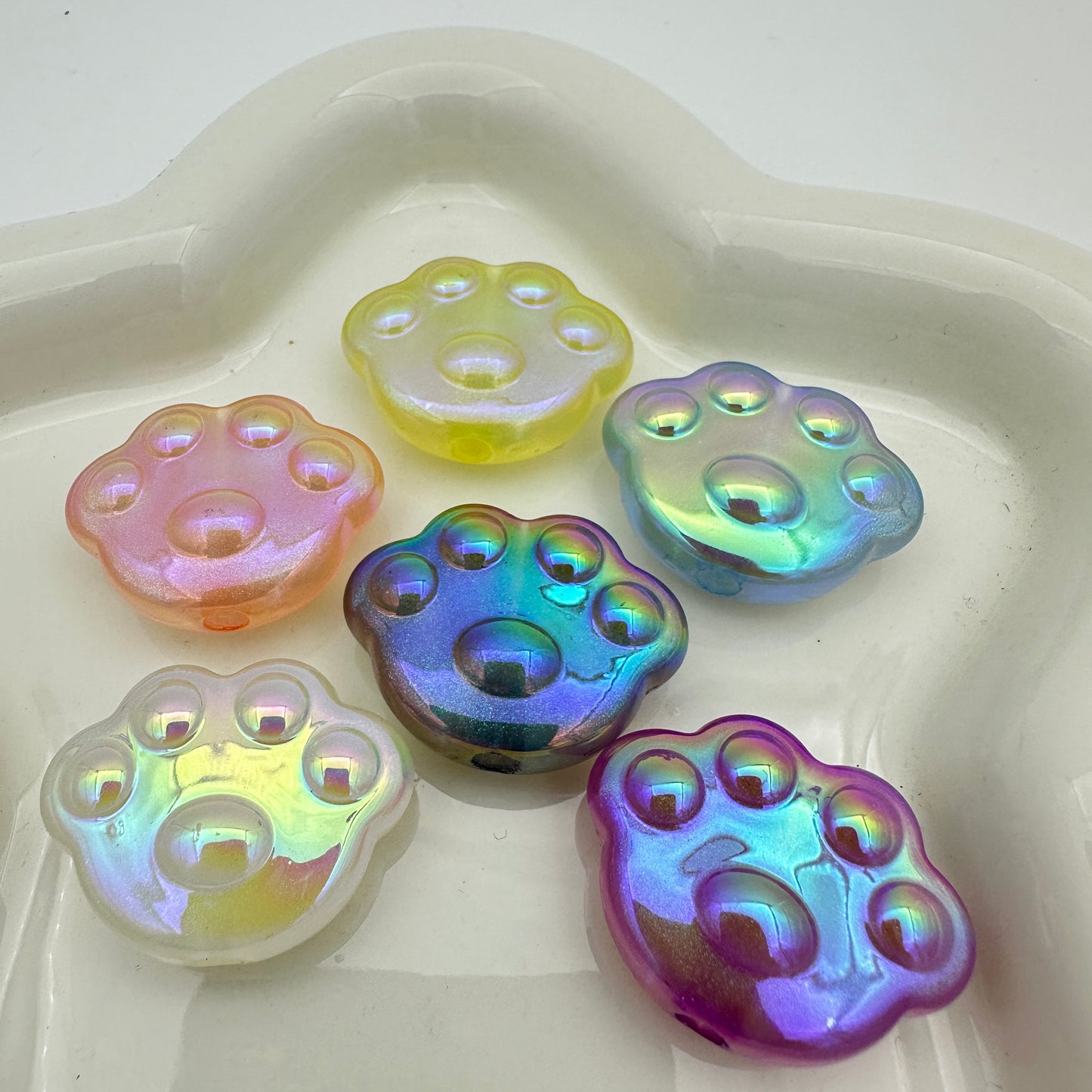 【B128】夜光多肉熊掌珠/DIYボールペン用/手作り/アクセサリーハンドメイド素材