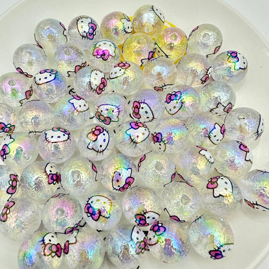 【B129】透明纹理KT珠/DIYボールペン用/手作り/アクセサリーハンドメイド素材