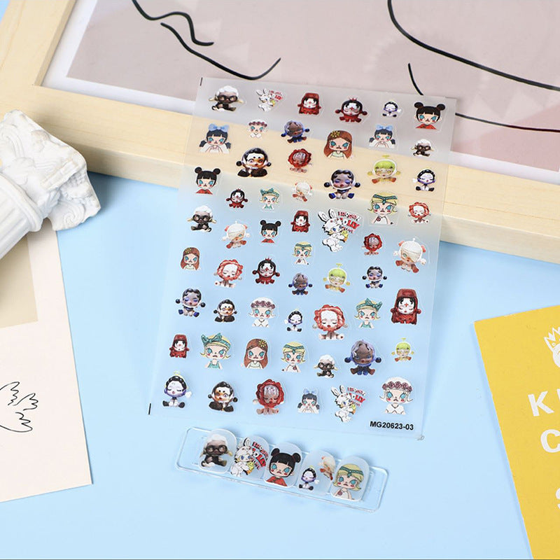 SP&Mollyちゃん/ネイルシール/5D浮き彫り/ネイル用/アクリル用/DIY用など