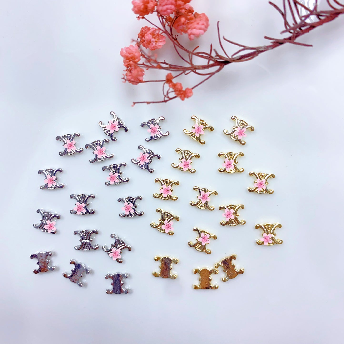 【ML08】メタルLO&GO/セリーヌ/ネイルパーツ/メタル系/DIY/ネイル用/デコパーツ