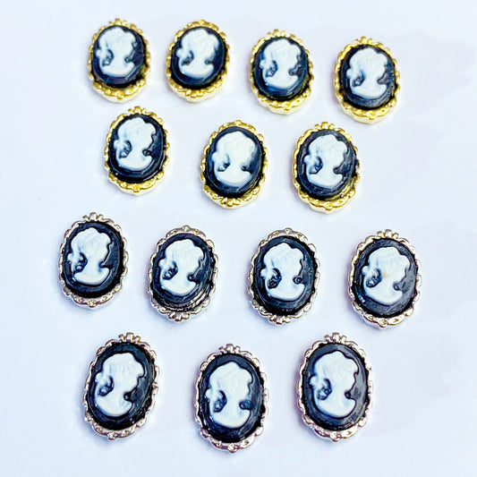 【NA-M022】LADY美人/2色/メタル系/DIY/ネイル用/デコパーツ/可愛いパーツ/