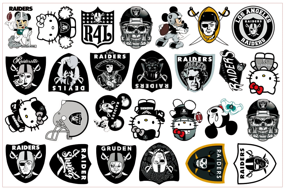 【A174】NFL-Raider袭击者 /2cm 4cm 8cm/アクリル素材パーツ/DIY/デコパーツ