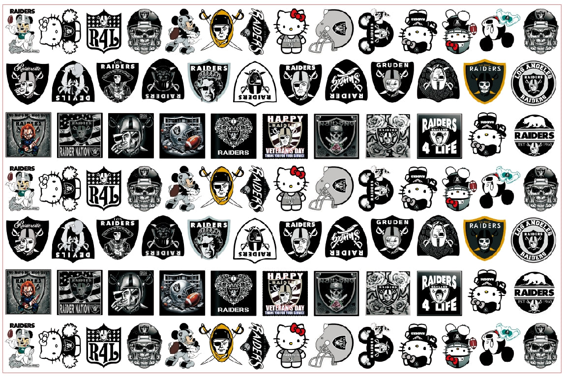 【A174】NFL-Raider袭击者 /2cm 4cm 8cm/アクリル素材パーツ/DIY/デコパーツ