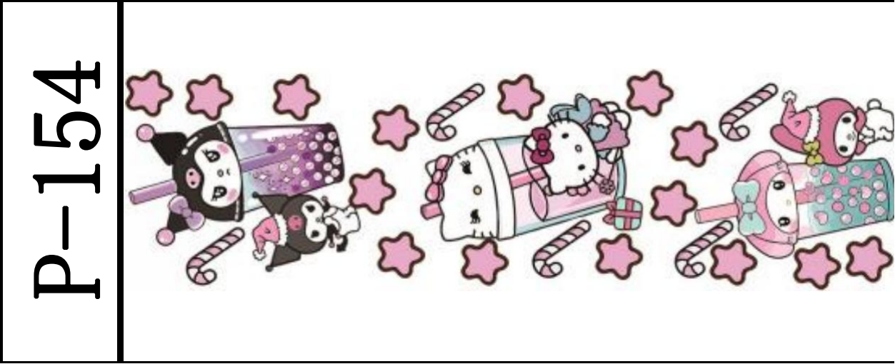 DIY笔贴 /10 PCS/111*32mm/水晶膜 P101~~154