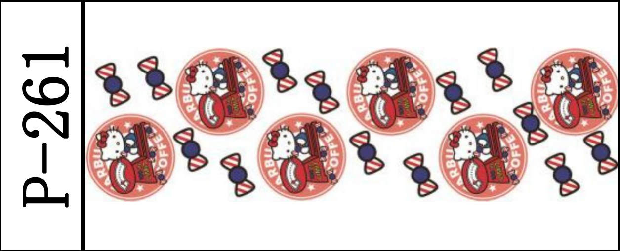 DIY笔贴 /10 PCS/111*32mm/水晶膜 P-242~~286