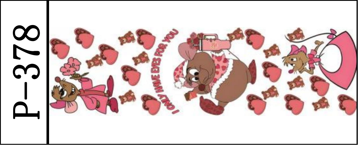 DIY笔贴 /10 PCS/111*32mm/水晶膜 P-288 ~~ P-418