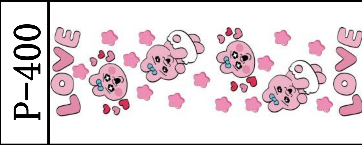 DIY笔贴 /10 PCS/111*32mm/水晶膜 P-288 ~~ P-418