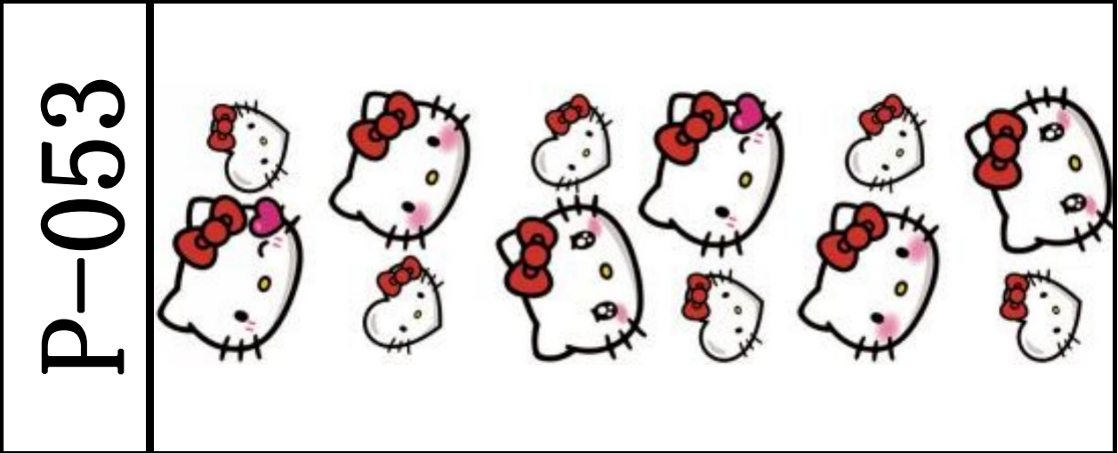 DIY笔贴 /10 PCS/111*32mm/水晶膜 P1-60