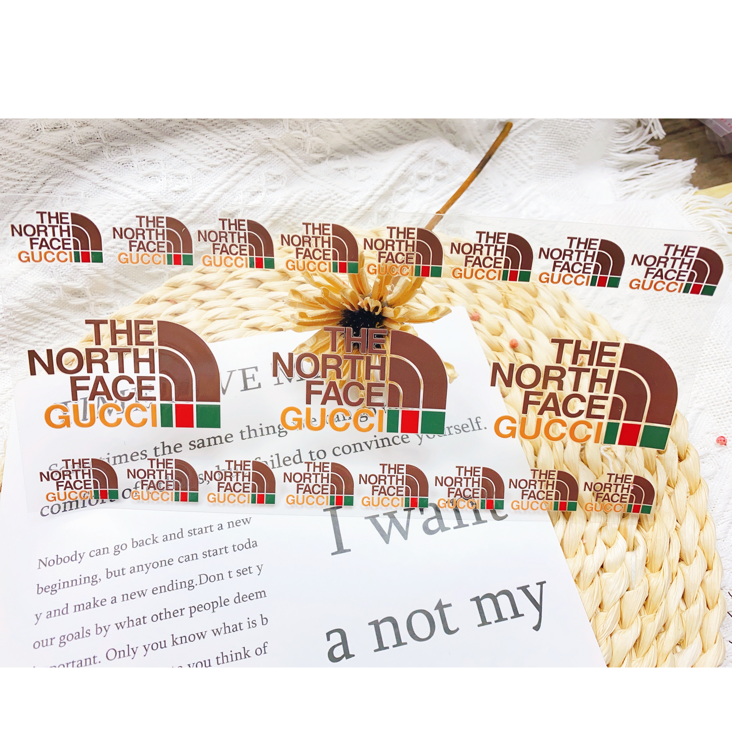 【16Ozn】The North Face系/随時に更新/ステッカー/カップラップ/Diyシール/240*110mm/杯贴