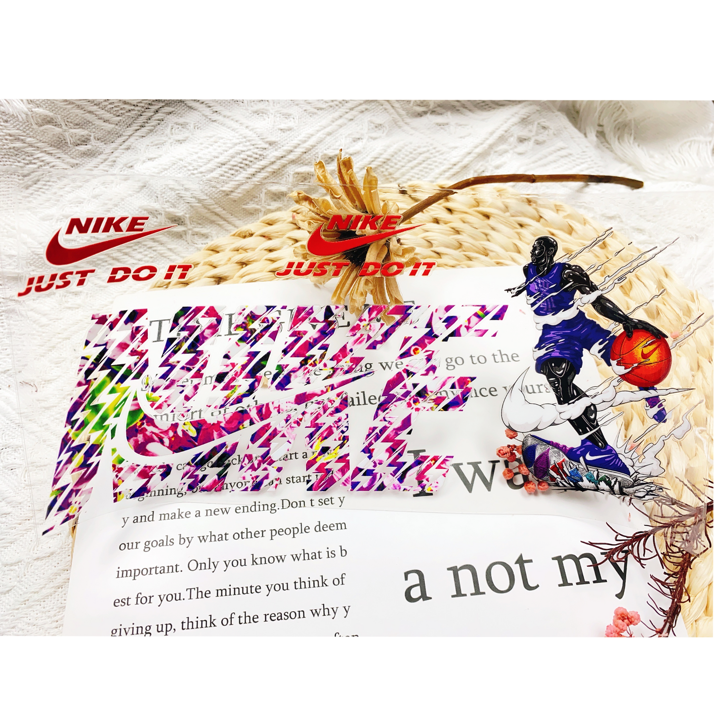 【16Ozn】Ni&ke系/随時に更新/ステッカー/カップラップ/Diyシール/240*110mm/Ni&ke系杯贴