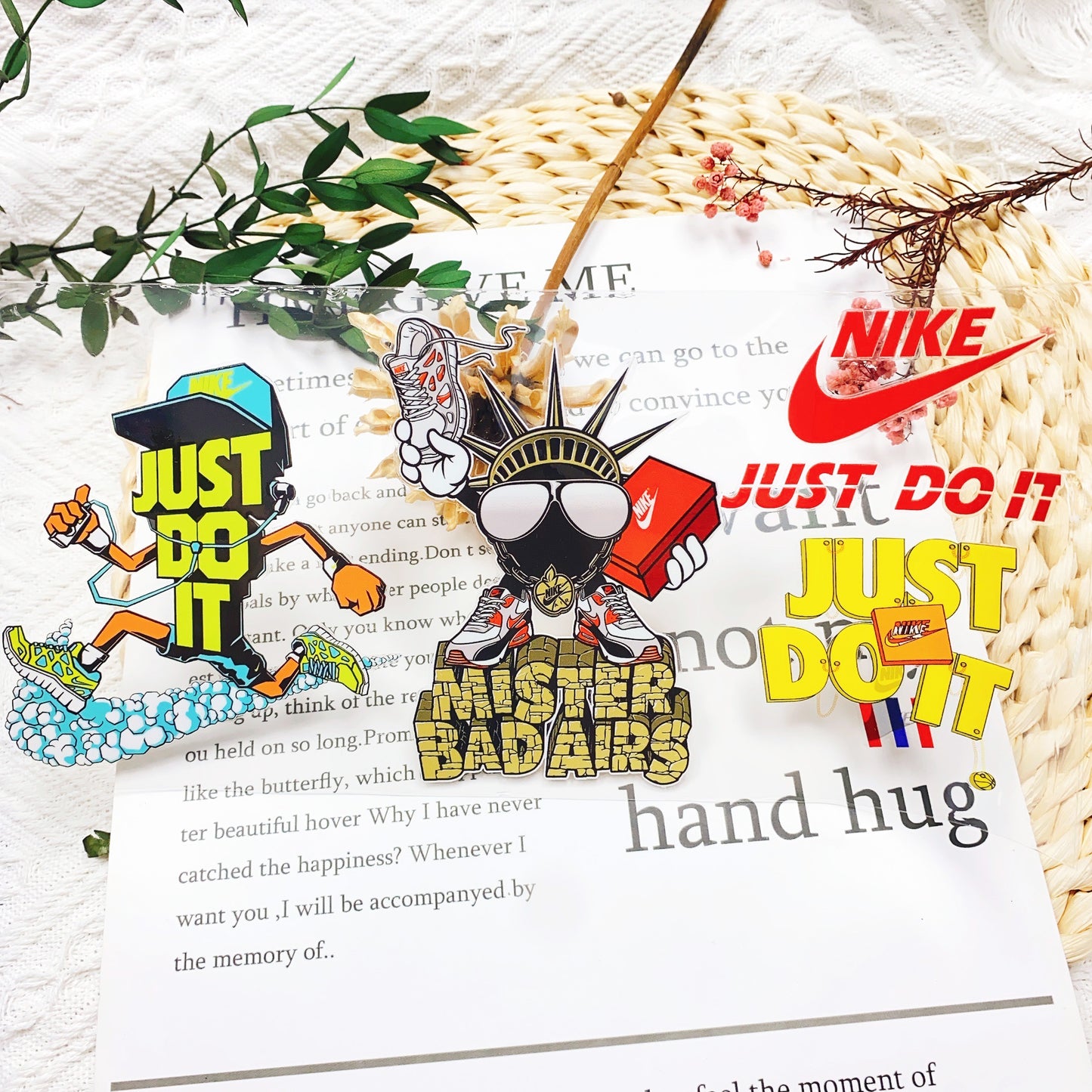 【16Ozn】Ni&ke系/随時に更新/ステッカー/カップラップ/Diyシール/240*110mm/Ni&ke系杯贴