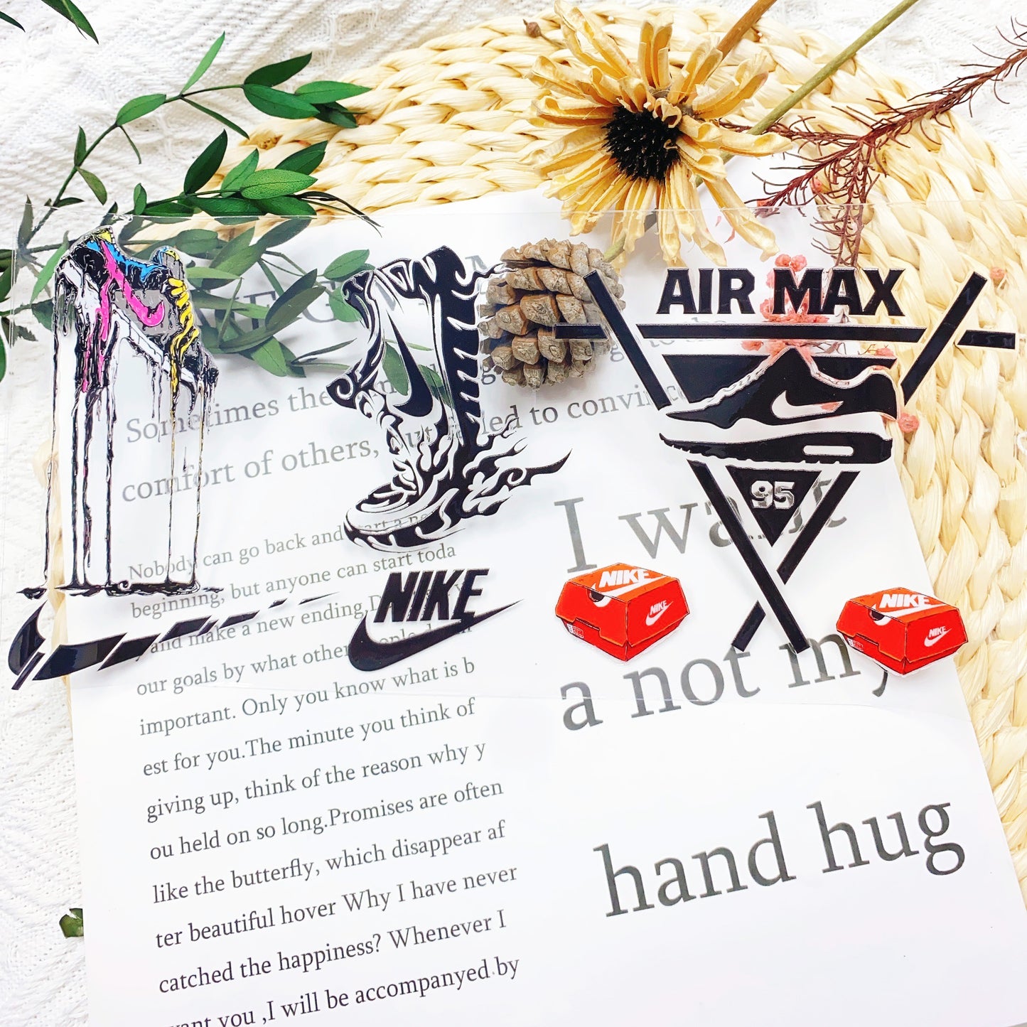 【16Ozn】Ni&ke系/随時に更新/ステッカー/カップラップ/Diyシール/240*110mm/Ni&ke系杯贴