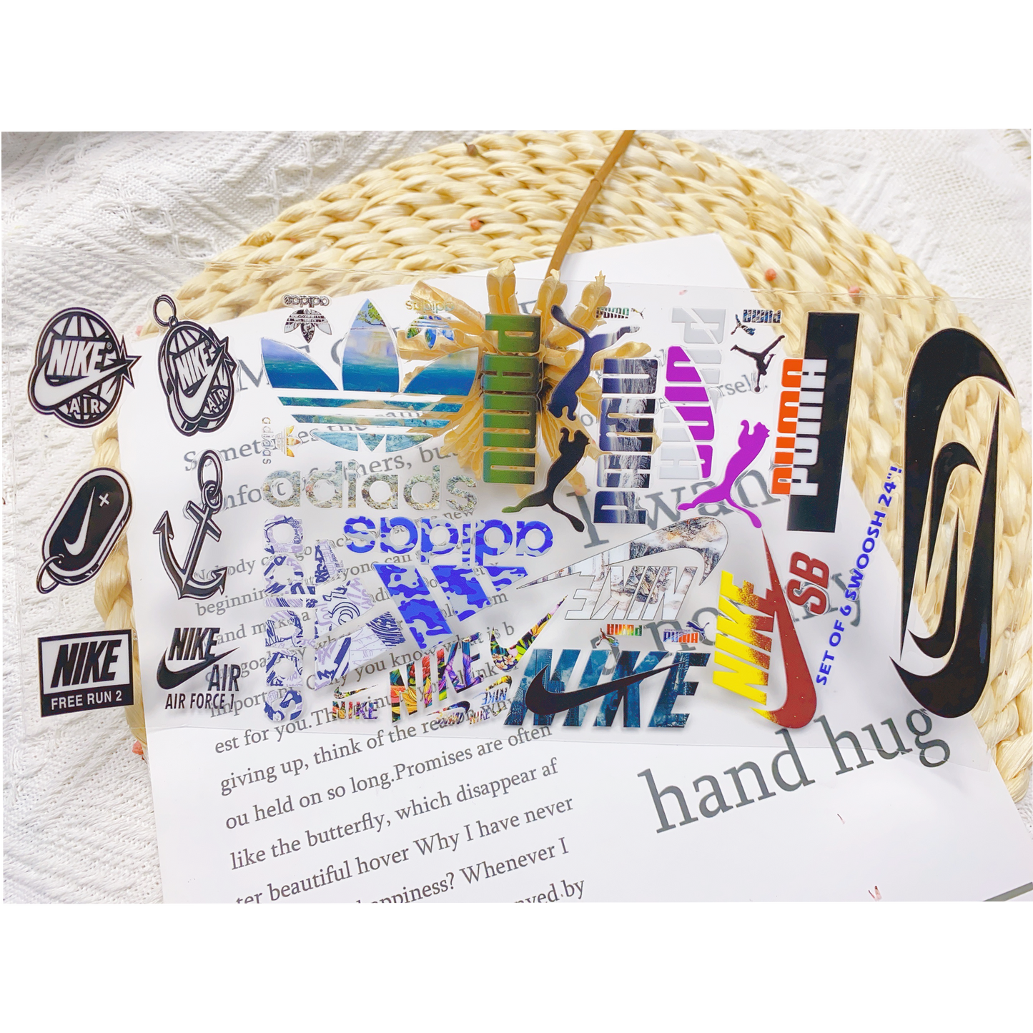 【16Ozn】Ni&ke系/随時に更新/ステッカー/カップラップ/Diyシール/240*110mm/Ni&ke系杯贴