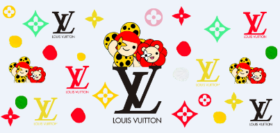 【16Ozn】Vivi&en系L&V系 Lo~go/ステッカー/カップラップ/Diyシール/240*110mm/杯贴