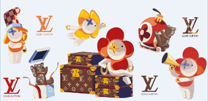 【16Ozn】Vivi&en系L&V系 Lo~go/ステッカー/カップラップ/Diyシール/240*110mm/杯贴