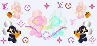 【16Ozn】Vivi&en系L&V系 Lo~go/ステッカー/カップラップ/Diyシール/240*110mm/杯贴