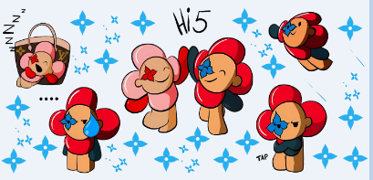 【16Ozn】Vivi&en系L&V系 Lo~go/ステッカー/カップラップ/Diyシール/240*110mm/杯贴