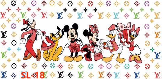 【16Ozn】L&V系/随時に更新/ステッカー/カップラップ/Diyシール/240*110mm/L&V系列杯贴