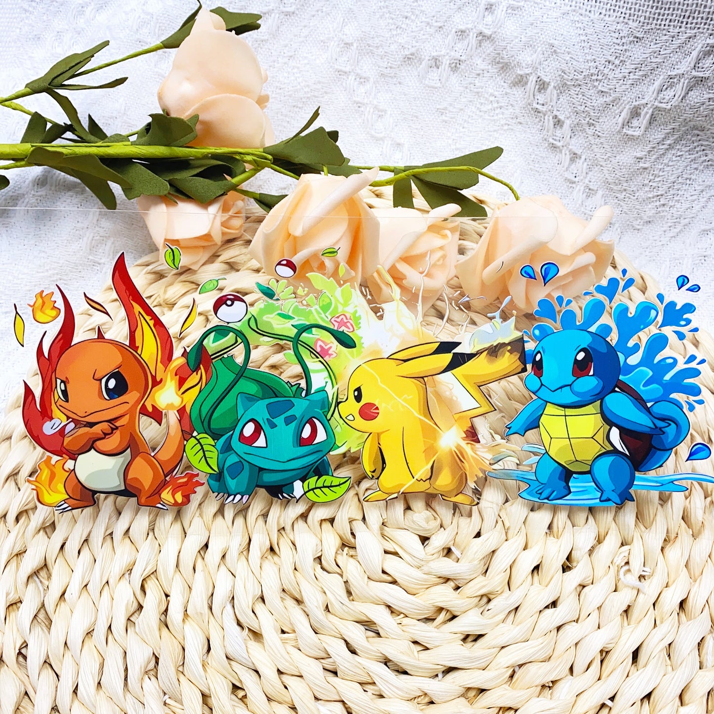 【SK01】ボケモン/DIY用シール/クリスタルカップステッカー/コレクション/Cup Sticker/宝可梦杯贴