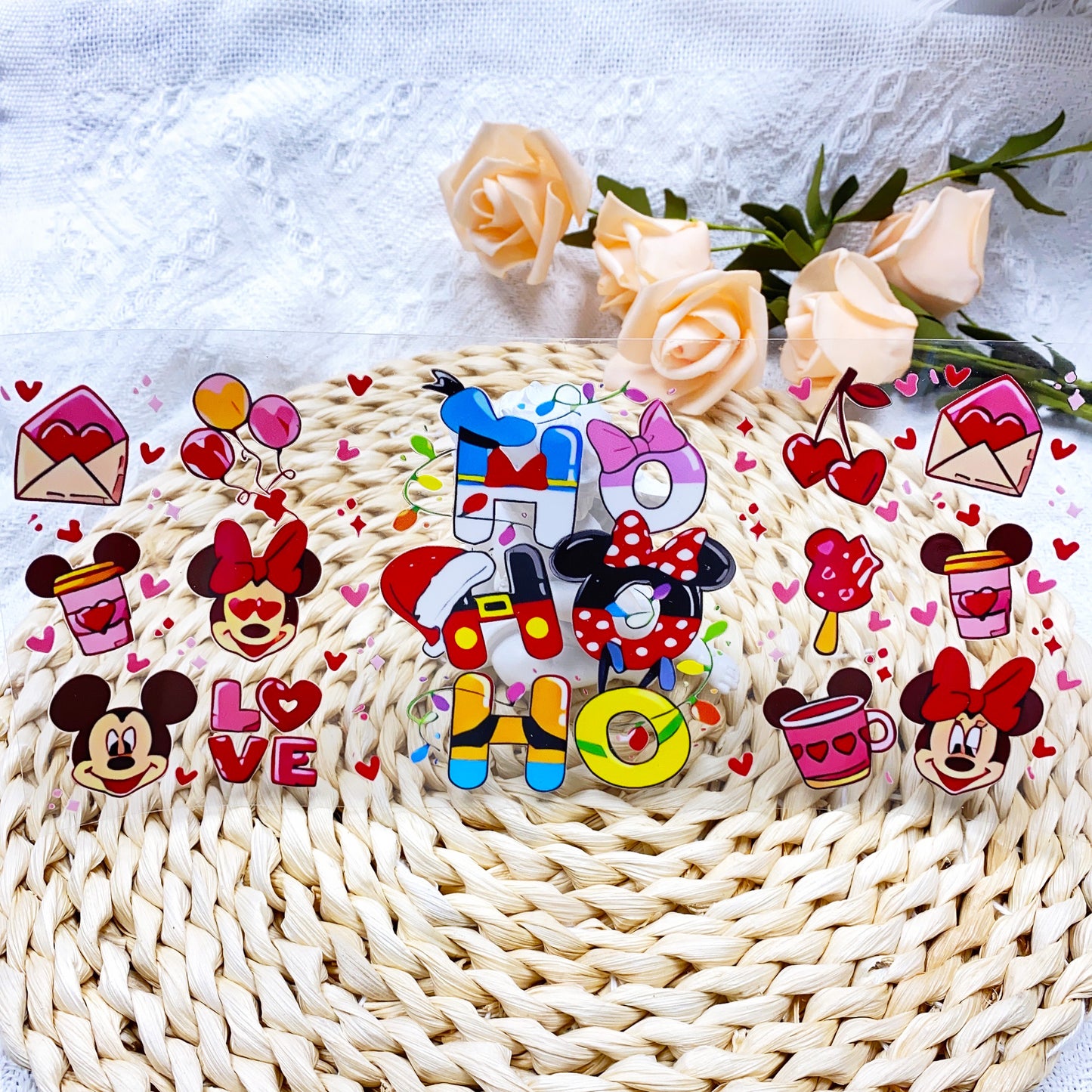 【SK17】 ミキ&ミニ/DIY用シール/クリスタルカップステッカー/コレクション/Cup Sticker/米奇米妮HO信封