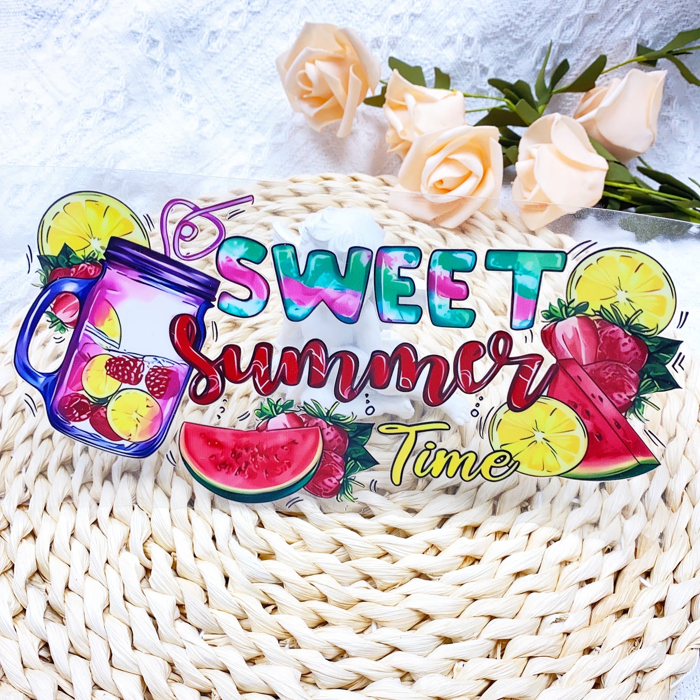 【SK28】Sweet Summery Time/DIY用シール/クリスタルカップステッカー/コレクション/Cup Sticker/夏日时光杯贴