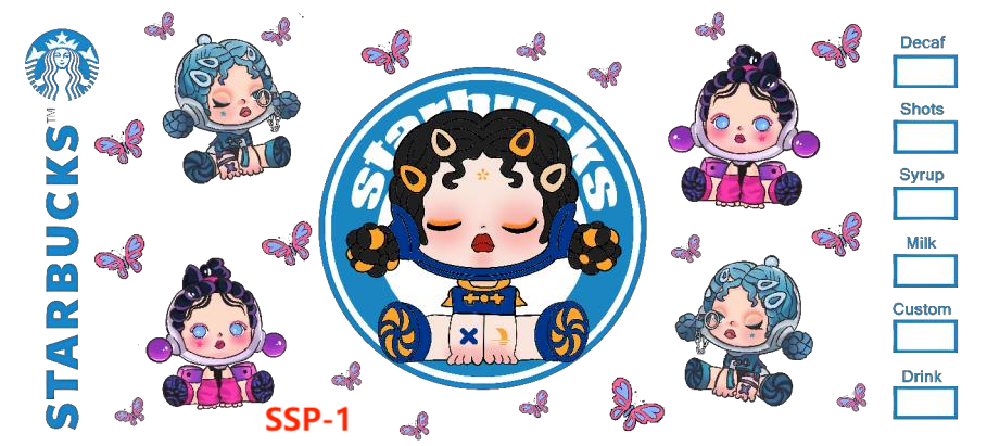 【16Ozn】LO&GOコラボSP系/随時に更新/ステッカー/カップラップ/Diyシール/240*110mm/明牌SP杯贴